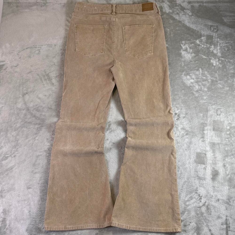 American Eagle Pants Womens 12 Brown Super Hi Rise Flare Corduroy Stretch Leg
